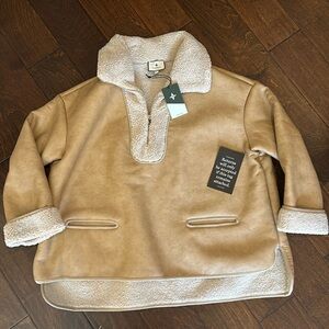 NWT Tuckernuck Shearling Barrett Quarter-zip size L